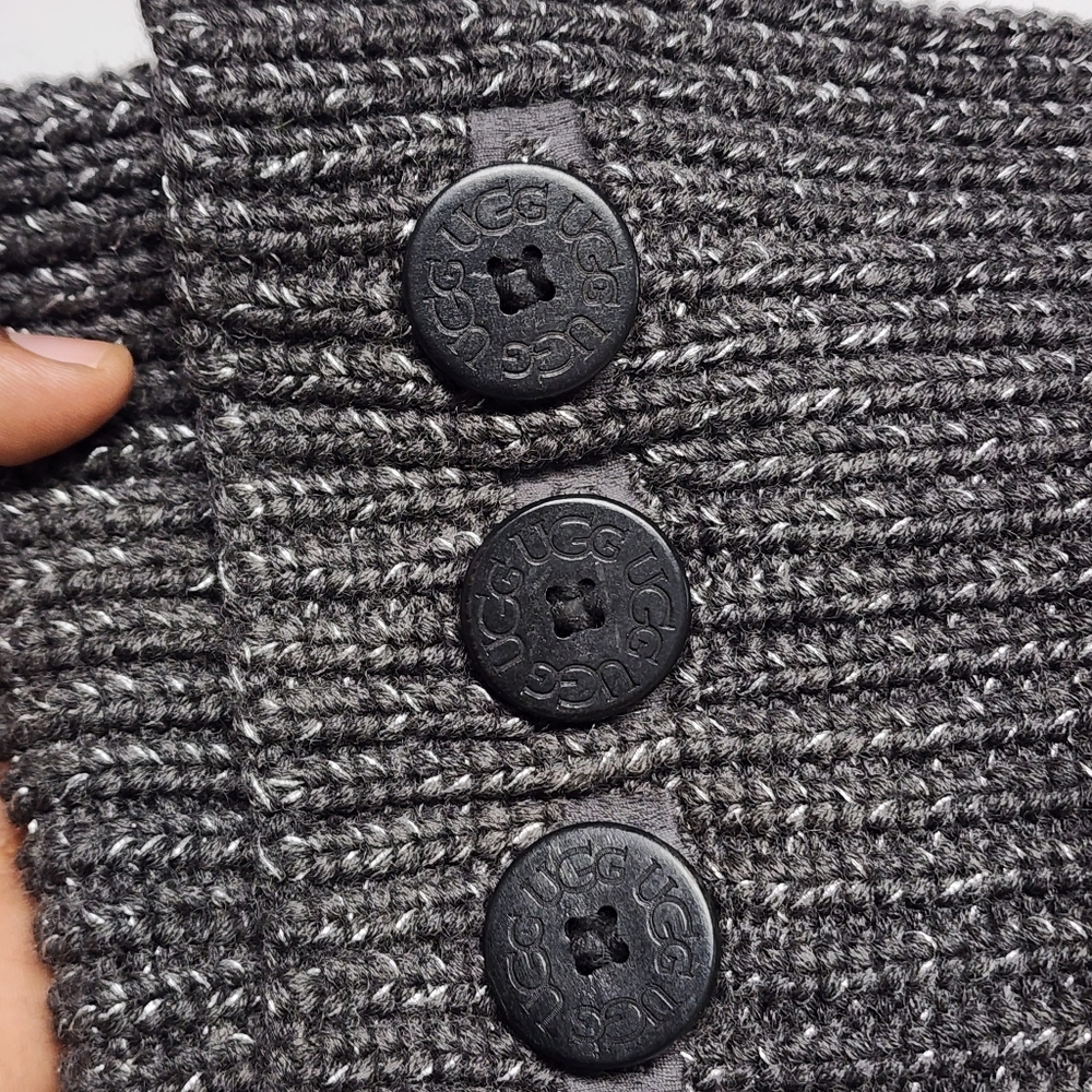 Ugg Classic “Cardy” Tall Button Sweater Boots in Gray size 8 - Picture 5 of 9